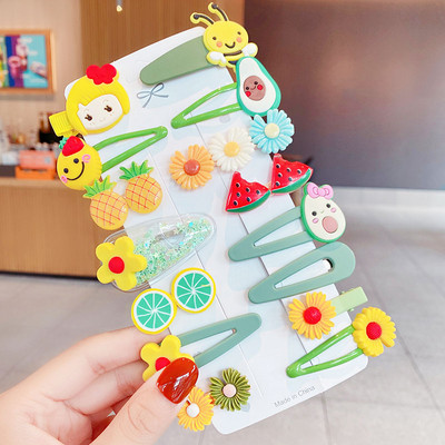 14PCS/Set Nove djevojke, slatke šarene ukosnice s cvijećem, dječje ljupke ukrasne kopče za kosu BB ukosnice, modni dodaci za kosu