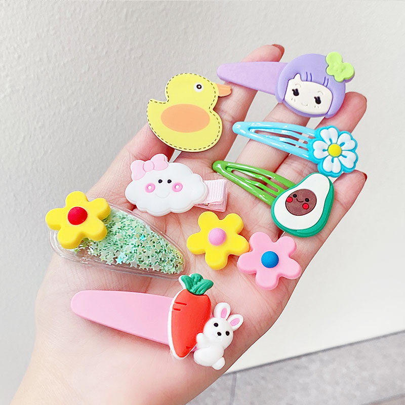14PCS/Set Nove djevojke, slatke šarene ukosnice s cvijećem, dječje ljupke ukrasne kopče za kosu BB ukosnice, modni dodaci za kosu