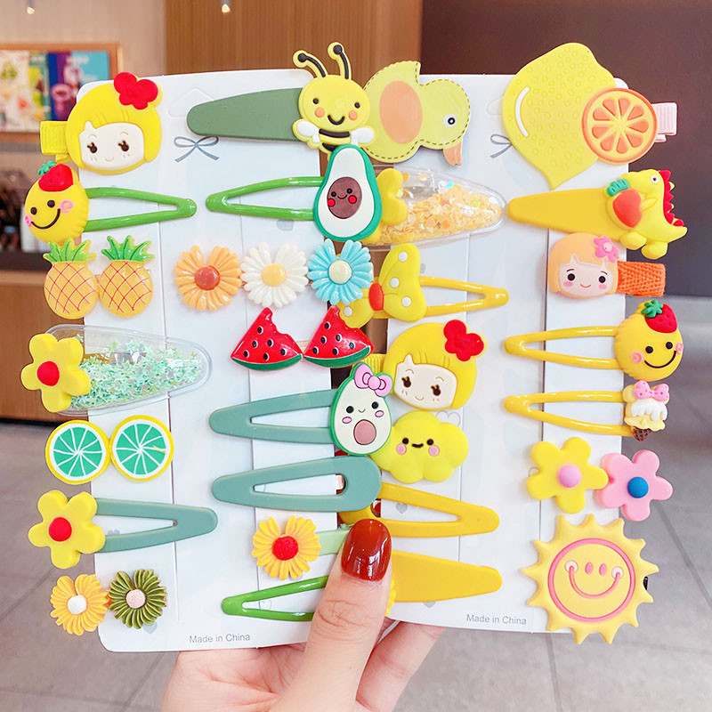 14PCS/Set Nove djevojke, slatke šarene ukosnice s cvijećem, dječje ljupke ukrasne kopče za kosu BB ukosnice, modni dodaci za kosu