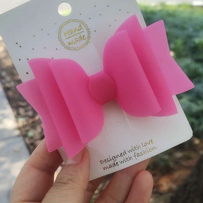 Thumbelina Jelly Bows Hairgrip Csillogó Haj masnik Clippel Waterprrof Bow Hajcsat Lányok Nyári Hajtűk Hajkiegészítők