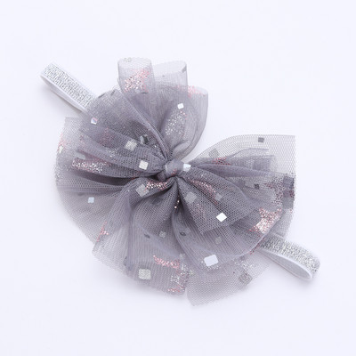 Dvodijelne nove svjetlucave trake za kosu od gaze za djevojčice Dječja kopča za kosu Slatke dječje elastične trake za kosu Velika ukosnica Dodaci za kosu Poklon