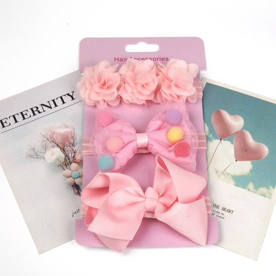 2021 Baby Hows bentiță bentițe cu flori bentiță de păr cu paiete cu fundiță frumusețe pentru cap Copii prințesă fete Accesorii pentru păr 3 buc/lot