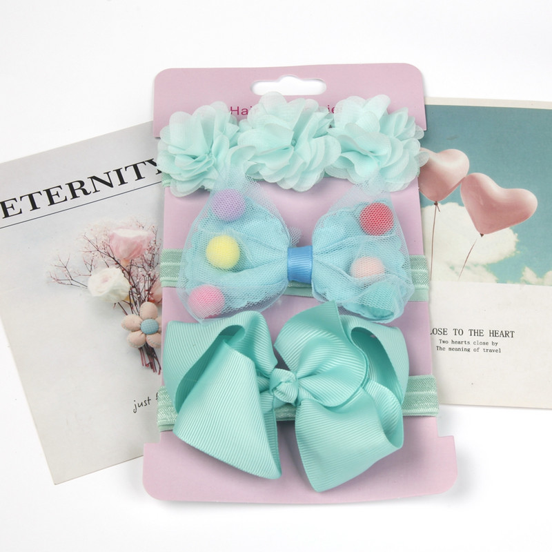 2021 Baby Hows bentiță bentițe cu flori bentiță de păr cu paiete cu fundiță frumusețe pentru cap Copii prințesă fete Accesorii pentru păr 3 buc/lot