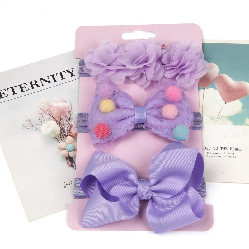 2021 Baby Hows bentiță bentițe cu flori bentiță de păr cu paiete cu fundiță frumusețe pentru cap Copii prințesă fete Accesorii pentru păr 3 buc/lot