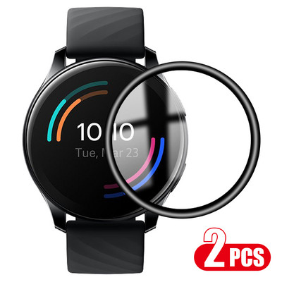 Mīkstas stikla šķiedras aizsargplēve OnePlus pulkstenim 2020 izliekts mīkstās šķiedras viedpulksteņa pilnekrāna aizsargs One Plus pulkstenim