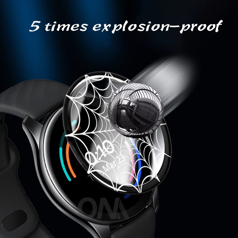 Mīkstas stikla šķiedras aizsargplēve OnePlus pulkstenim 2020 izliekts mīkstās šķiedras viedpulksteņa pilnekrāna aizsargs One Plus pulkstenim