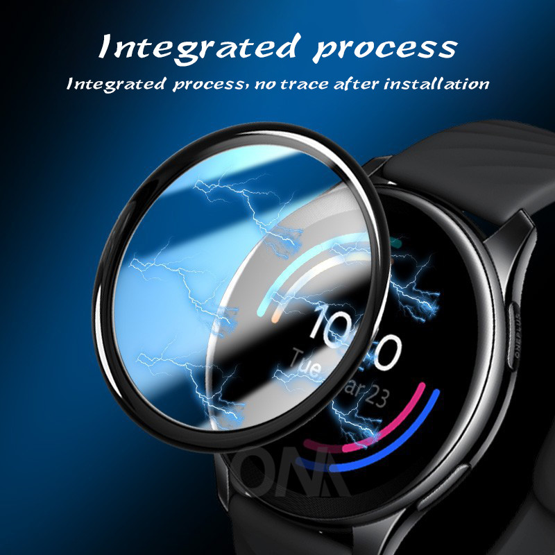 Mīkstas stikla šķiedras aizsargplēve OnePlus pulkstenim 2020 izliekts mīkstās šķiedras viedpulksteņa pilnekrāna aizsargs One Plus pulkstenim