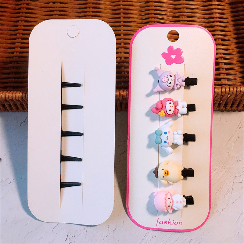 5 komada novih modnih korejskih slatkih crtanih životinja, princeza, mala kopča, pokrivala za glavu, dječje ukosnice, dodaci za kosu