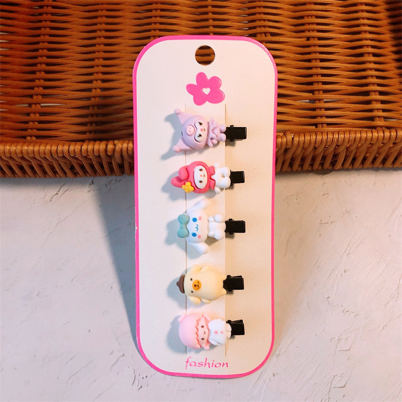 5 komada novih modnih korejskih slatkih crtanih životinja, princeza, mala kopča, pokrivala za glavu, dječje ukosnice, dodaci za kosu