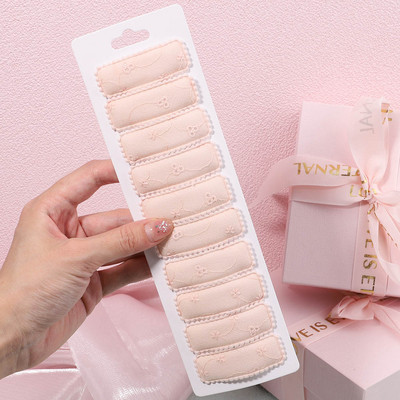 10 kom/lot Čvrste 2 inčne osnovne kopče za bebe ukošene kopče za kosu sa vezom od čipke Ukosnice za kosu od pamuka BB ukosnice za djevojčice