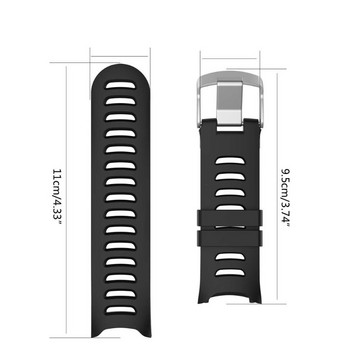 Ανταλλακτικό λουράκι ρολογιού σιλικόνης για ρολόι garmin forerunner 610 με εργαλεία