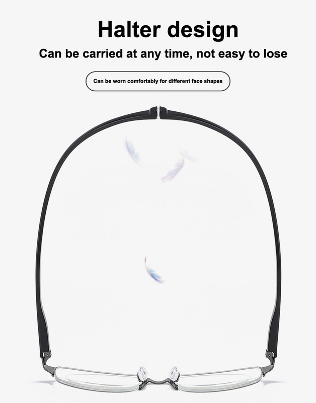 iboode naočale za čitanje protiv plavog svjetla za žene muškarce TR90 magnetni okvir viseći vrat duge noge naočale za računalo dalekovidnost dioptrija