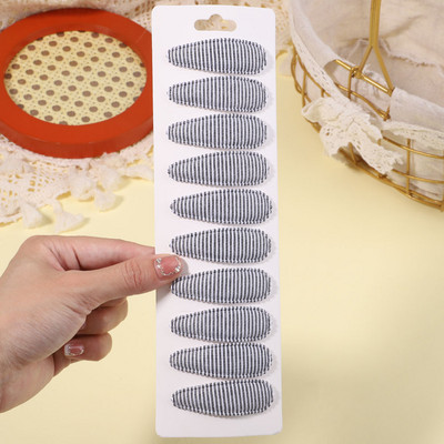 10db/szett édes virágmintás pattintható hajcsat gyerekeknek lányoknak vízcsepp alakú BB hajtűk csapok női divatos hajkiegészítők