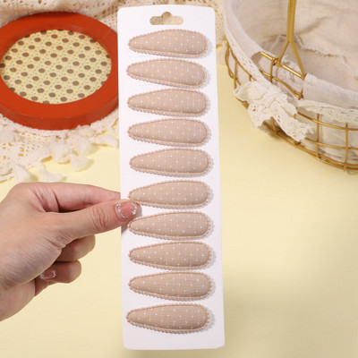 10db/szett édes virágmintás pattintható hajcsat gyerekeknek lányoknak vízcsepp alakú BB hajtűk csapok női divatos hajkiegészítők