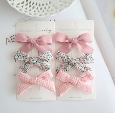 Uus 6tk/partii Lapsed Lapsed Juukseaksessuaarid Tüdrukud Armsad Juukseklambrid Juuksenõelad Juukselipsud Köied Peakatted Korea Juuksekäepidemed