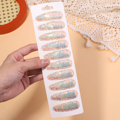 10 bucăți/set agrafe de păr cu paiete în degrade pentru copii, fete, clemă BB, agrafe de ac de păr lucrate manual, accesorii pentru păr, comerț cu ridicata