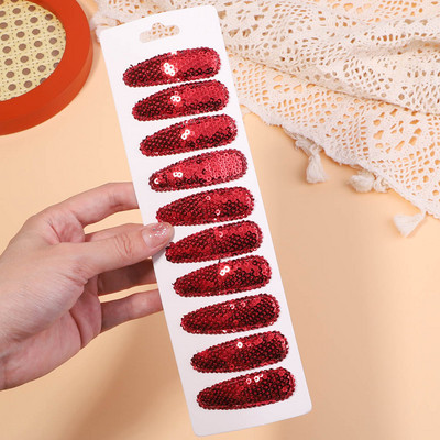 10 bucăți/set agrafe de păr cu paiete în degrade pentru copii, fete, clemă BB, agrafe de ac de păr lucrate manual, accesorii pentru păr, comerț cu ridicata