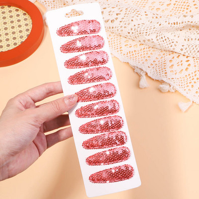 10 bucăți/set agrafe de păr cu paiete în degrade pentru copii, fete, clemă BB, agrafe de ac de păr lucrate manual, accesorii pentru păr, comerț cu ridicata