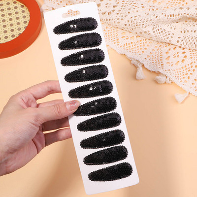 10 bucăți/set agrafe de păr cu paiete în degrade pentru copii, fete, clemă BB, agrafe de ac de păr lucrate manual, accesorii pentru păr, comerț cu ridicata