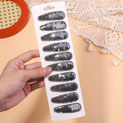 10 bucăți/set agrafe de păr cu paiete în degrade pentru copii, fete, clemă BB, agrafe de ac de păr lucrate manual, accesorii pentru păr, comerț cu ridicata