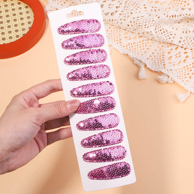 10 bucăți/set agrafe de păr cu paiete în degrade pentru copii, fete, clemă BB, agrafe de ac de păr lucrate manual, accesorii pentru păr, comerț cu ridicata