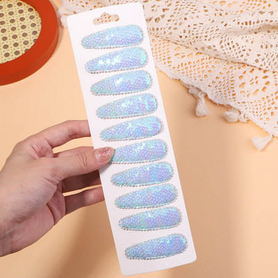 10 bucăți/set agrafe de păr cu paiete în degrade pentru copii, fete, clemă BB, agrafe de ac de păr lucrate manual, accesorii pentru păr, comerț cu ridicata