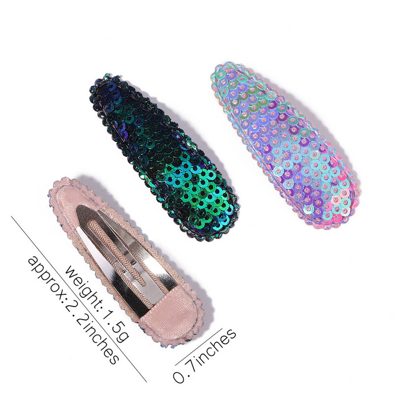 10 bucăți/set agrafe de păr cu paiete în degrade pentru copii, fete, clemă BB, agrafe de ac de păr lucrate manual, accesorii pentru păr, comerț cu ridicata