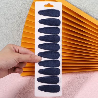 10 τεμ./Σετ Γυναικεία Στερεά βελούδινα κουμπωτά BB κλιπ για κορίτσια Βαρέτες φουρκέτας Χαριτωμένα κλιπ μαλλιών Καλύμματα κεφαλής Παιδικά αξεσουάρ μαλλιών Χονδρική