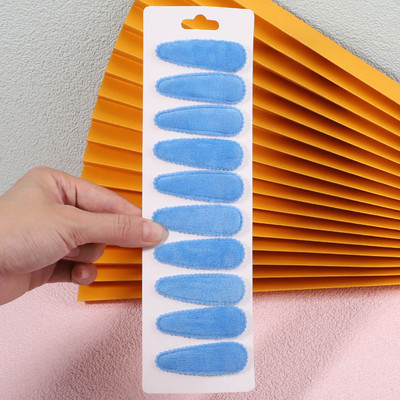 10 τεμ./Σετ Γυναικεία Στερεά βελούδινα κουμπωτά BB κλιπ για κορίτσια Βαρέτες φουρκέτας Χαριτωμένα κλιπ μαλλιών Καλύμματα κεφαλής Παιδικά αξεσουάρ μαλλιών Χονδρική