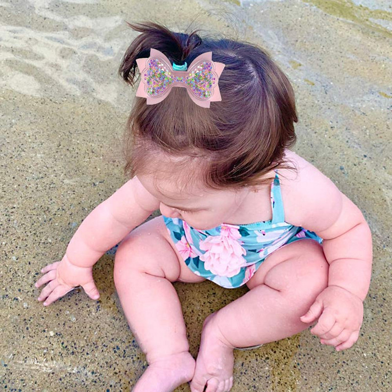 ncmama 3 inča vodootporna mašna za kosu Princess hvataljke za kosu Jelly mašne mašne za kosu Ukosnice za plesnu zabavu Kosa za kosu Dodaci za kosu za djevojke