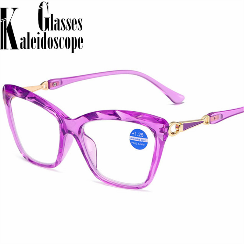 +1,0 +1,25 +1,75 +1,5 έως +4 Γυαλιά ανάγνωσης ματιών γάτας Γυναικείο σχέδιο μόδας Anti Blue Light Συνταγογραφούμενα γυαλιά πρεσβυωπίας