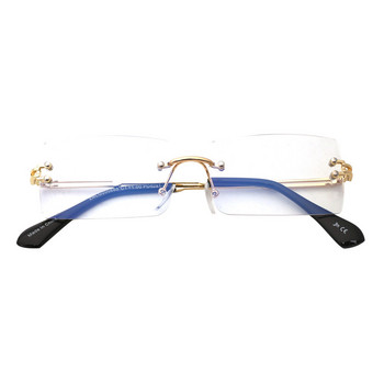 Γυαλιά ανάγνωσης JM Anti Blue Light Γυναικεία Ανδρικά Γυαλιά Πρεσβυωπίας Suqare Rimless Διόπτρες 1/1,5/2/2,5/3/3,5