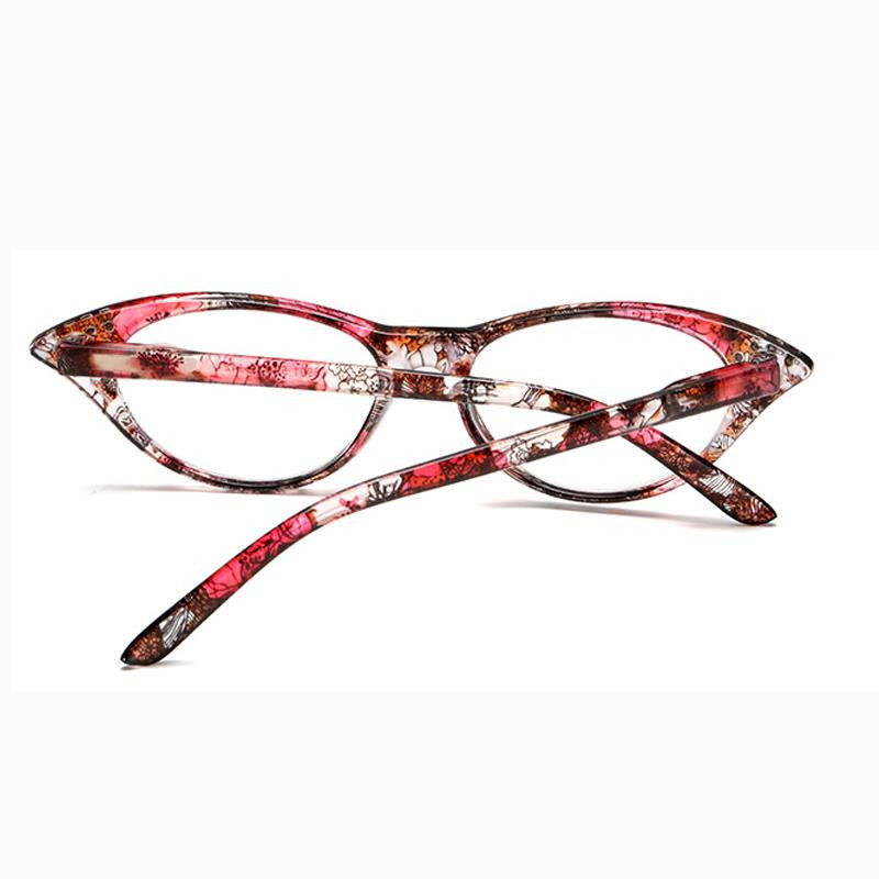 LongKeeper Rhinestone Cat Eye naočale za čitanje za dalekovidne cvjetne ženske naočale s dioptrijom Fashion Degree naočale