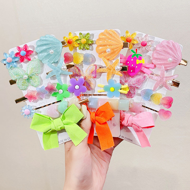 9PCS/Set Nove djevojke, slatki crtani cvjetovi, školjke, ukosnice, dječja slatka mašna, kopče za kosu, trake za glavu, ukosnice, modni dodaci za kosu
