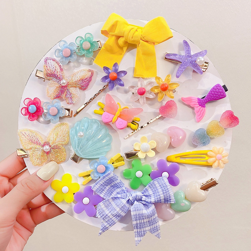9PCS/Set Nove djevojke, slatki crtani cvjetovi, školjke, ukosnice, dječja slatka mašna, kopče za kosu, trake za glavu, ukosnice, modni dodaci za kosu