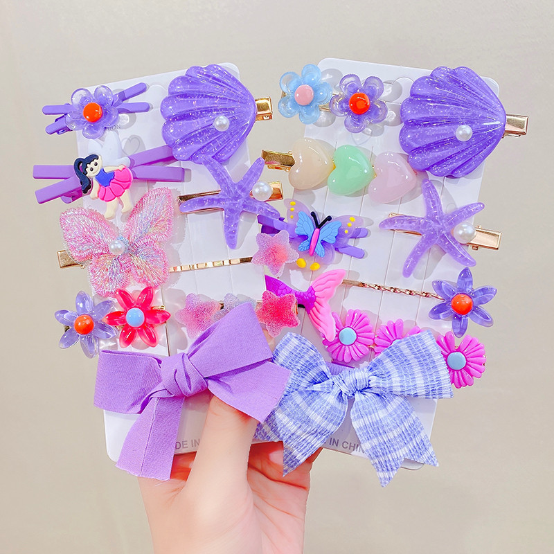 9PCS/Set Nove djevojke, slatki crtani cvjetovi, školjke, ukosnice, dječja slatka mašna, kopče za kosu, trake za glavu, ukosnice, modni dodaci za kosu