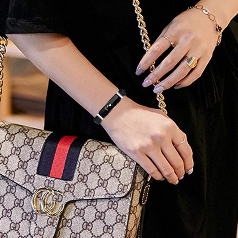 Essidi nahast rihm Fitbitile inspireeriv 1 2 naiste meeste spordikella käevõru rihma aas Fitbitile inspireeriv HR randmepael Correa