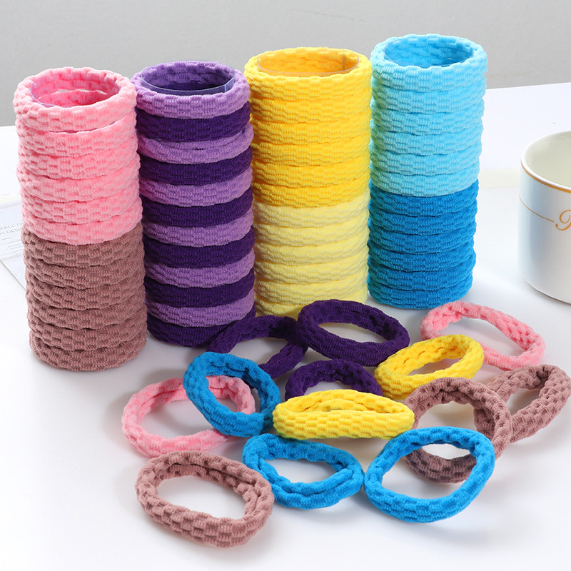 30/Set de benzi de păr elastice de înaltă calitate, pentru femei, de culoare, bentiță din nailon, accesorii pentru păr, suport pentru coadă de cal, scrunchies de modă