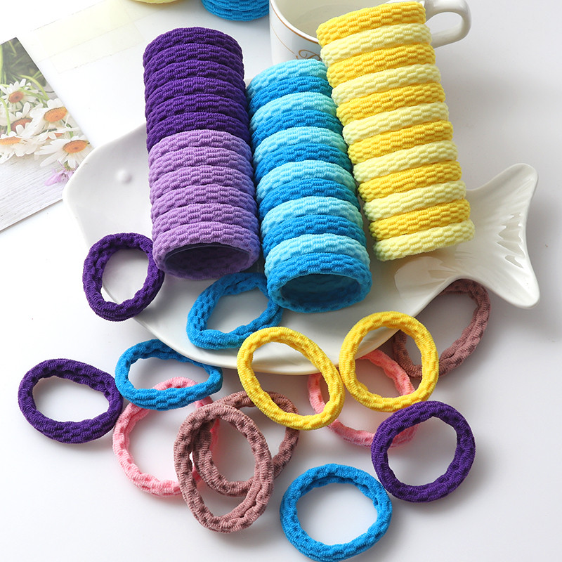 30/Set de benzi de păr elastice de înaltă calitate, pentru femei, de culoare, bentiță din nailon, accesorii pentru păr, suport pentru coadă de cal, scrunchies de modă