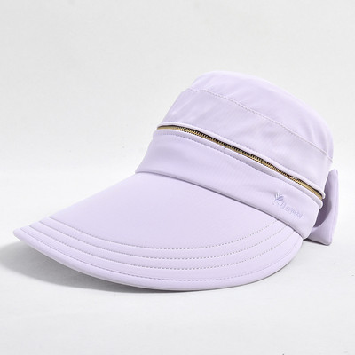 Γυναικείο καλοκαιρινό καπέλο με αφαιρούμενο καπάκι με φερμουάρ με άδειο επάνω καπέλο Cycilng Αντι-UV αντηλιακά καπέλα Γυναικεία πτυσσόμενα καπέλα με μεγάλο γείσο