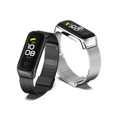 Λουράκι ρολογιού για Samsung Galaxy Fit 2 Ανταλλακτικό βραχιόλι από μεταλλικό ανοξείδωτο ατσάλι, Γυναικείο ανδρικό λουράκι καρπού Correa για Galaxy Fit 2