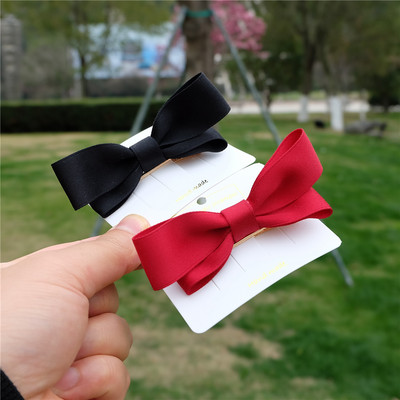 2Pcs/Set Djevojka, klasična modna mašna, kopča za kosu, korejska pokrivala za glavu, proljetna kopča za rep, jednostavna ukosnica, ženska glava, cvijet, poklon