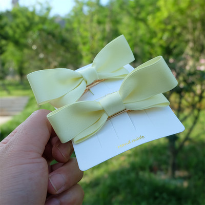 2Pcs/Set Djevojka, klasična modna mašna, kopča za kosu, korejska pokrivala za glavu, proljetna kopča za rep, jednostavna ukosnica, ženska glava, cvijet, poklon