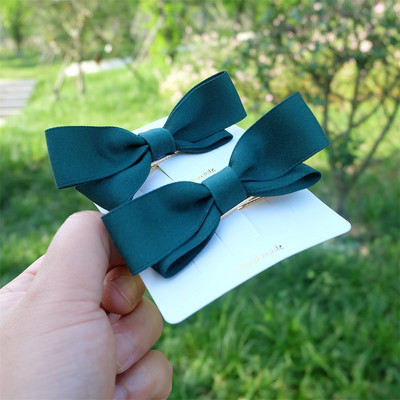 2Pcs/Set Djevojka, klasična modna mašna, kopča za kosu, korejska pokrivala za glavu, proljetna kopča za rep, jednostavna ukosnica, ženska glava, cvijet, poklon