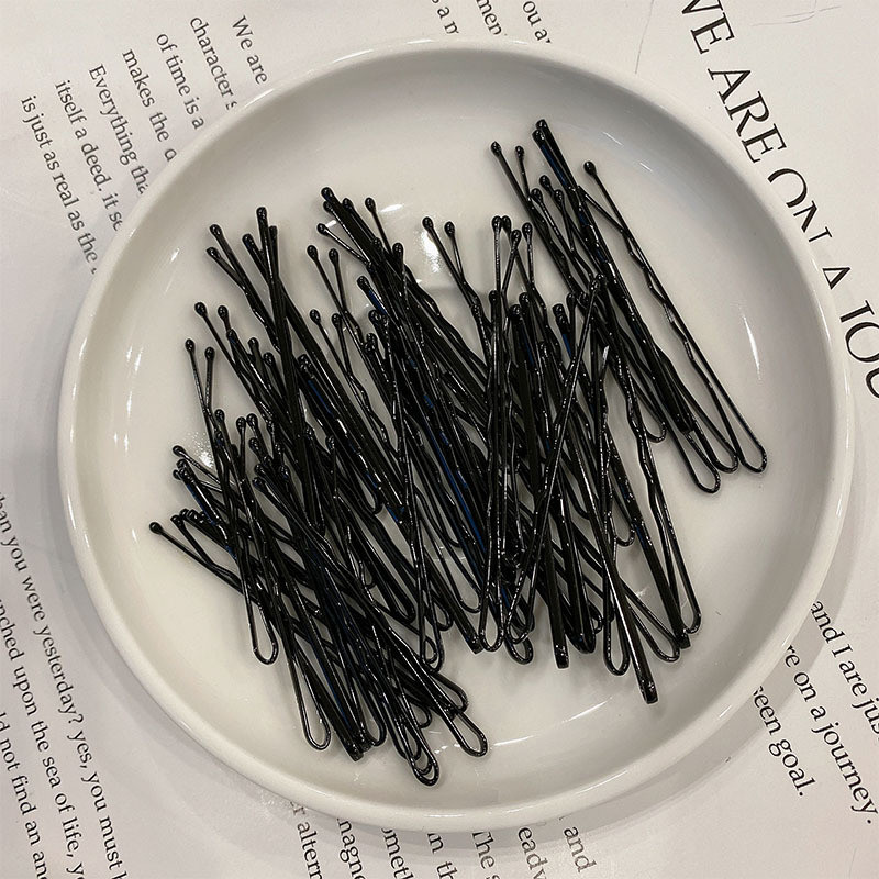 50 kopča ukosnica za djevojčice u boji slatkiša od jedne riječi Ukosnice za kosu s crnim šiškama Dodaci za kosu dječja jednostavna kopča sa strane Ukosnice darovi