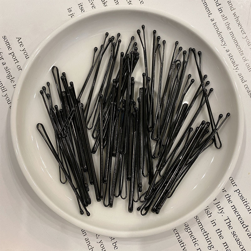 50 kopča ukosnica za djevojčice u boji slatkiša od jedne riječi Ukosnice za kosu s crnim šiškama Dodaci za kosu dječja jednostavna kopča sa strane Ukosnice darovi