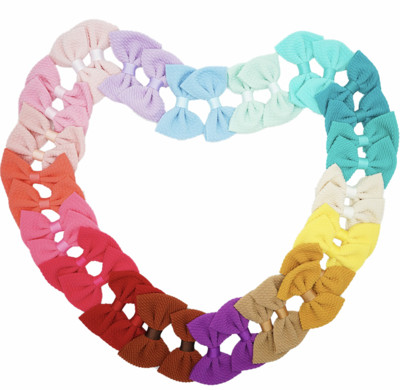 Fundițe de păr de 3 inch pentru fete, fundite de păr, cu panglică, agrafe din metal, accesorii de păr pentru fetițe