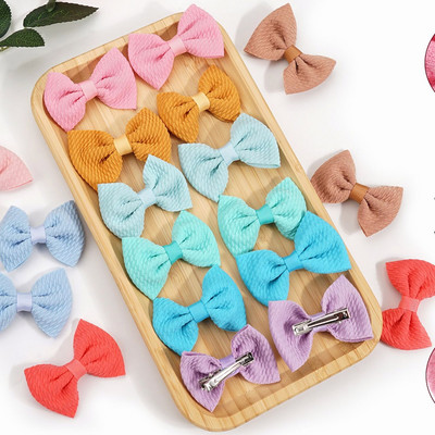 Fundițe de păr de 3 inch pentru fete, fundite de păr, cu panglică, agrafe din metal, accesorii de păr pentru fetițe