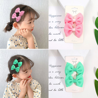 Fundițe de păr de 3 inch pentru fete, fundite de păr, cu panglică, agrafe din metal, accesorii de păr pentru fetițe