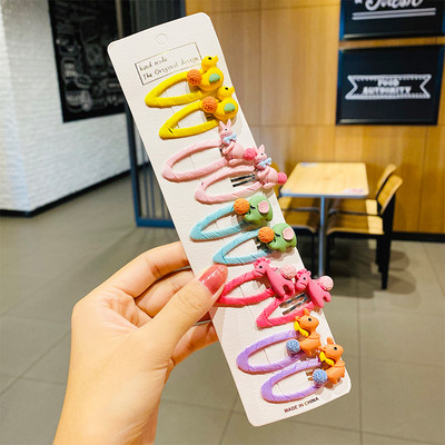 Set kopči za kosu od 10 komada Djevojka Slatke gumice za kosu Dodaci za kosu Mašna Cvijeće Voće pokrivala Ukosnice Traka za kosu iz crtića Ukosnica Ukosnica